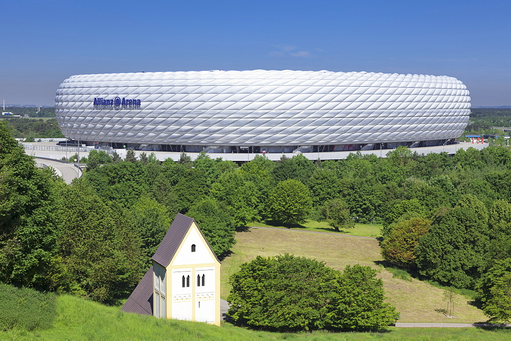 Allianz Arena, soccer stadium, Munich, Bavaria, Germany, Europe