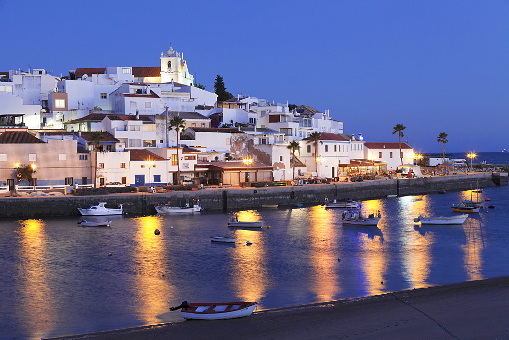 Ferragudo fishing village, near Portimao, Algarve, Portugal, Europe