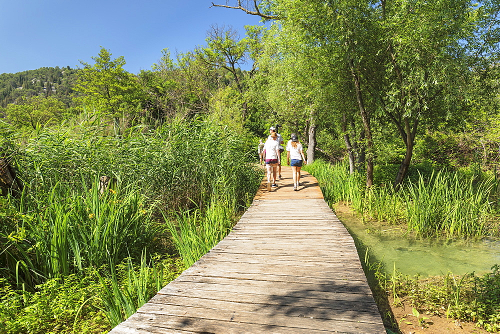 Path through Krka National Park, Dalmatia, Croatia, Europe