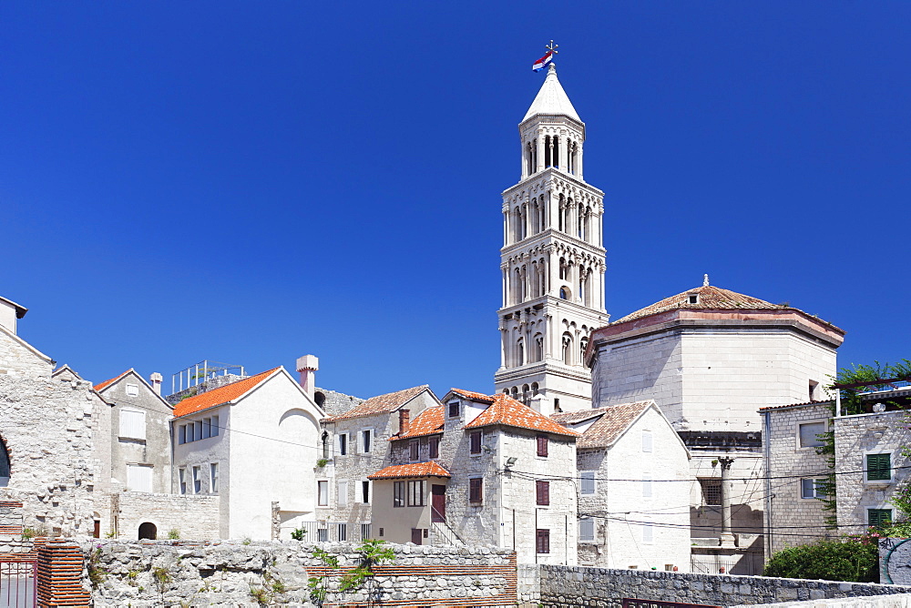 St. Dominus (Sveti Duje) Cathedral, Diocletian's Palace, UNESCO World Heritage Site, Split, Dalmatia, Croatia, Europe 