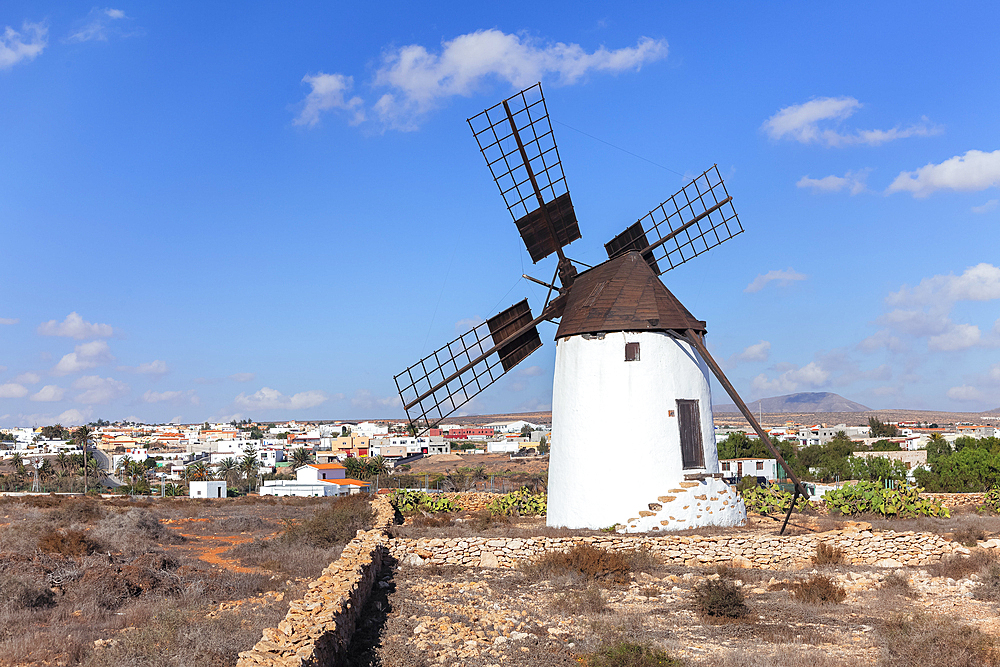 Traditionell windmill, Antigua, Fuerteventura, Canary Islands, Spain, Atlantic, Europe