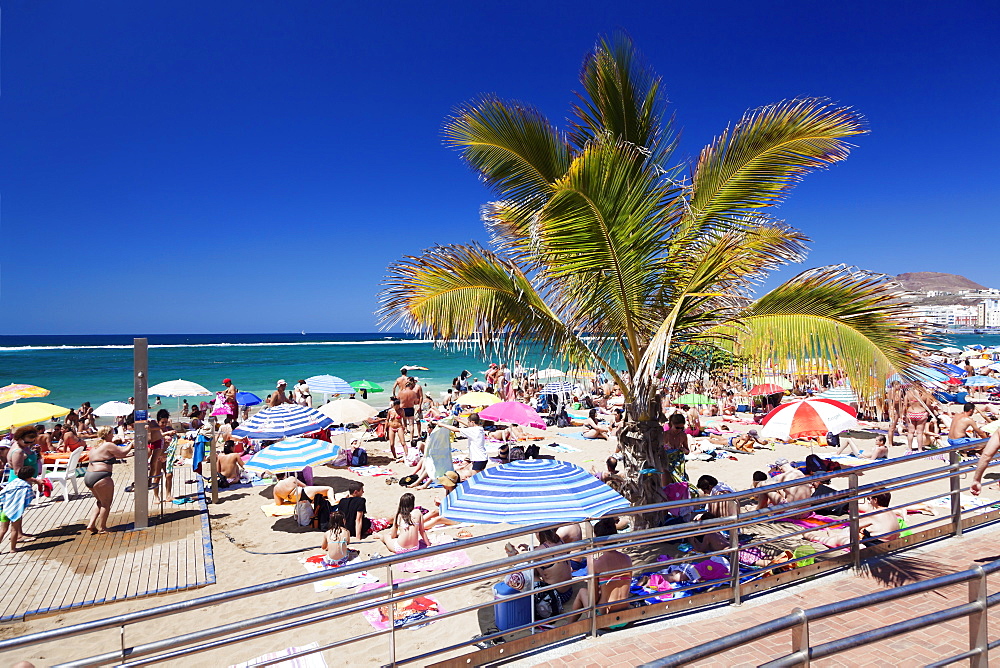 Playa de las Canteras, Las Palmas, Gran Canaria, Canary Islands, Spain, Atlantic, Europe