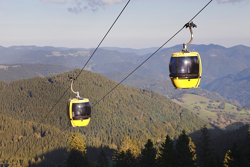 Cable car, Belchen summit, Black Forest, Baden Wurttemberg, Germany, Europe 