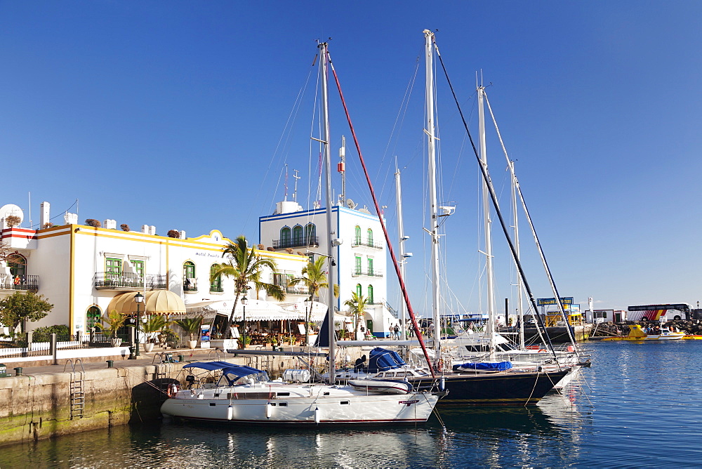 Marina, Puerto de Mogan, Gran Canaria, Canary Islands, Spain, Atlantic, Europe