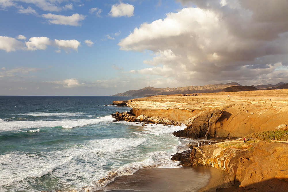 Sunset at Playa del Viejo Rey, La Pared, Fuerteventura, Canary Islands, Spain, Atlantic, Europe 