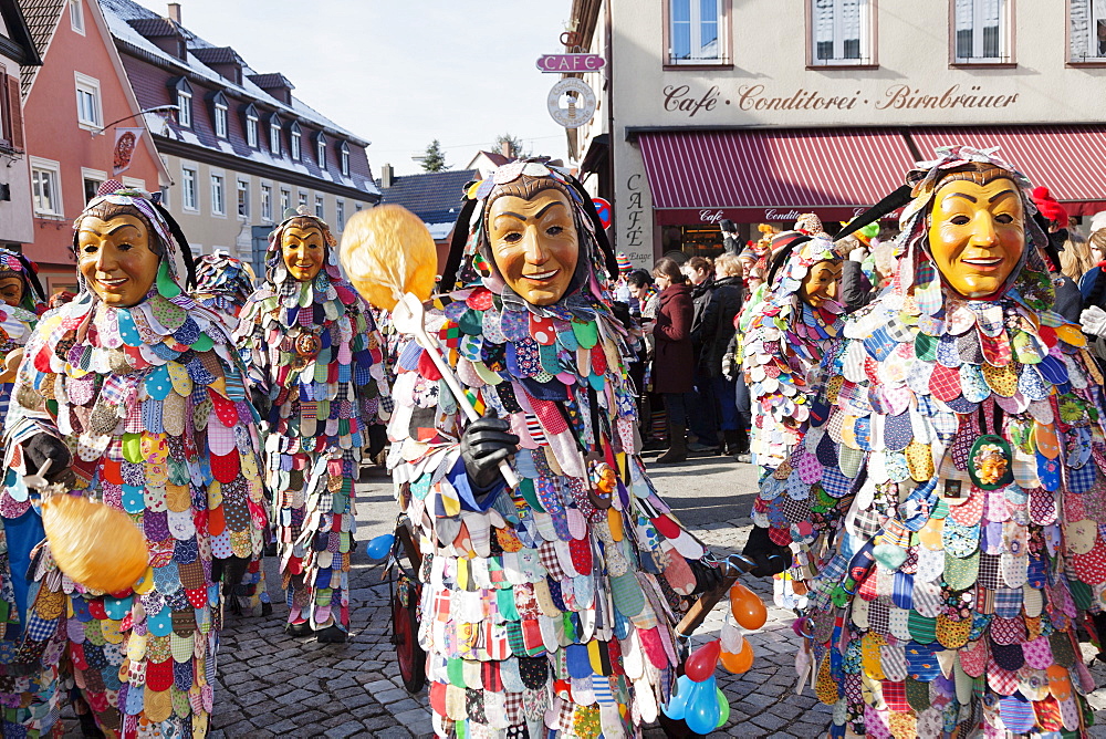 The figure of the Spattlehansel, Swabian Alemannic Carnival, Gengenbach, Black Forest, Baden Wurttemberg, Germany, Europe