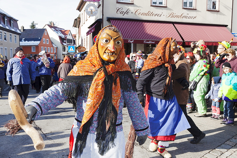 The figure of the Witch, Swabian Alemannic Carnival, Gengenbach, Black Forest, Baden Wurttemberg, Germany, Europe