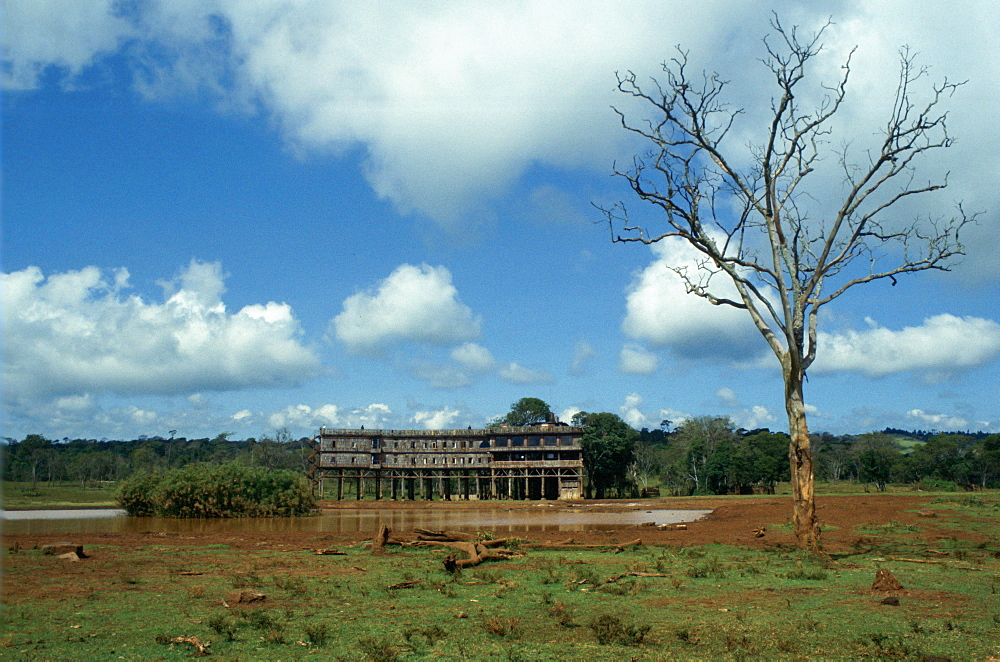 Treetops Safari lodge in Kenya, East Africa in the 1980s