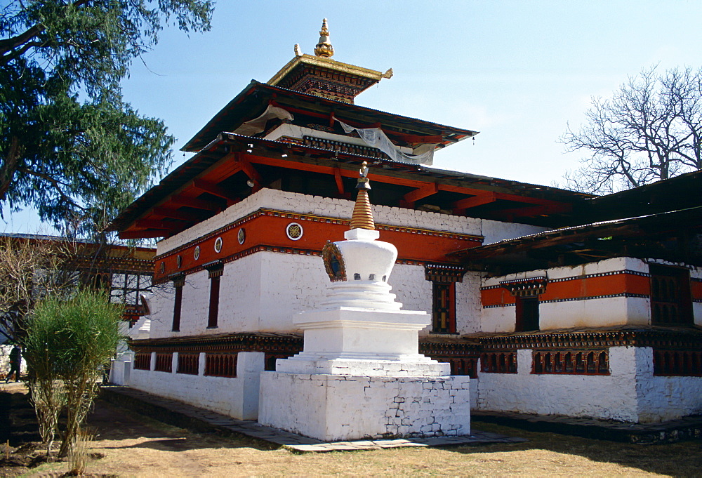 Buddhist Kyichu Temple in Bhutan