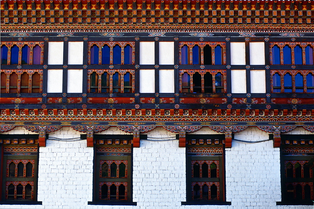 Taschichho Dzong, home of Government, Royal Palace and religious centre in Thimpu, Bhutan