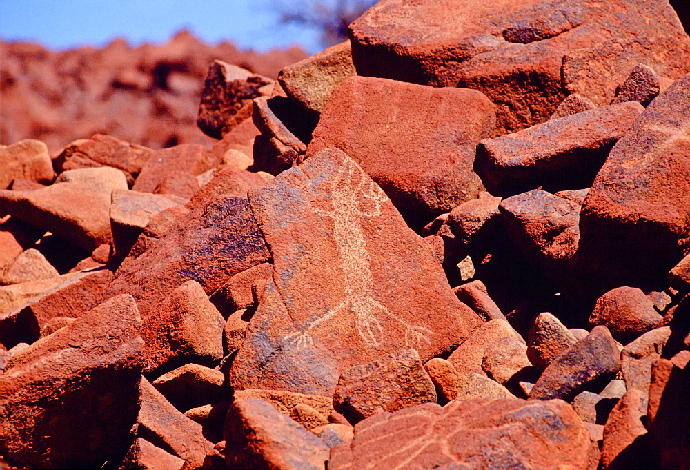 Aboriginal rock painting, Deep Gorge, Australia