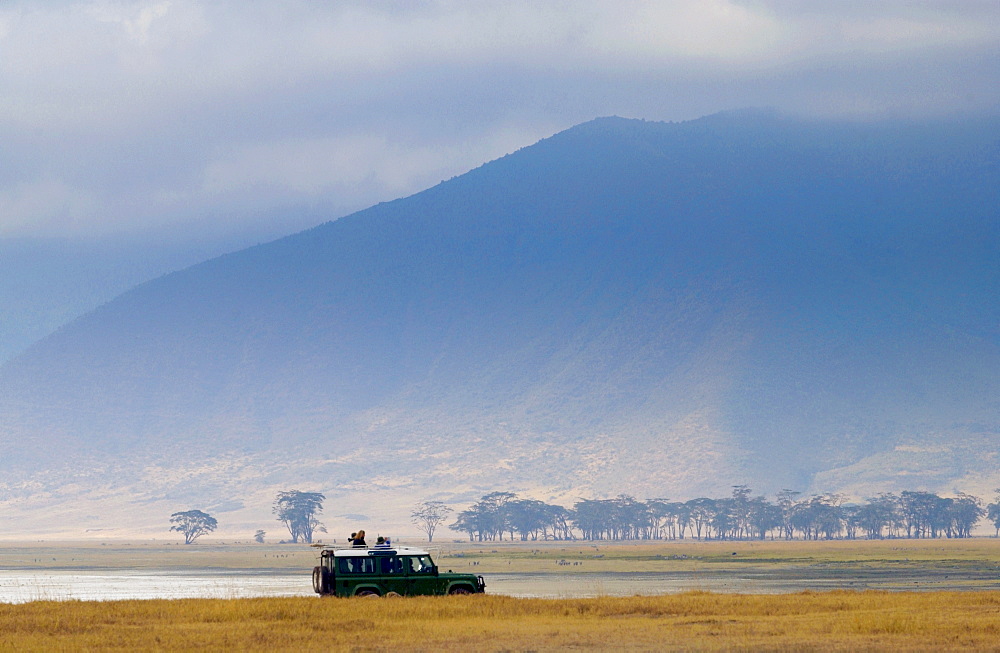 Tourists in the Ngorongoro Crater,Tanzania