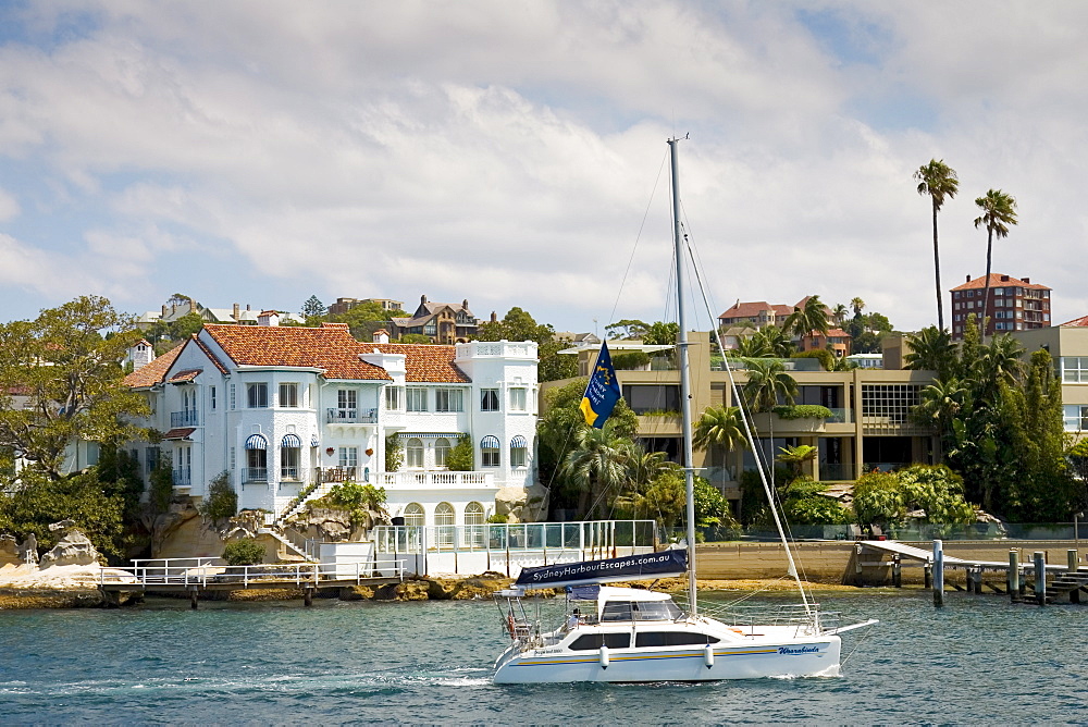 Colonial style house, Sydney waterfront residences, Australia