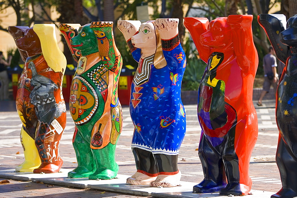 Unicef charity fundraising United Buddy Bears on display in Sydney, New South Wales, Australia