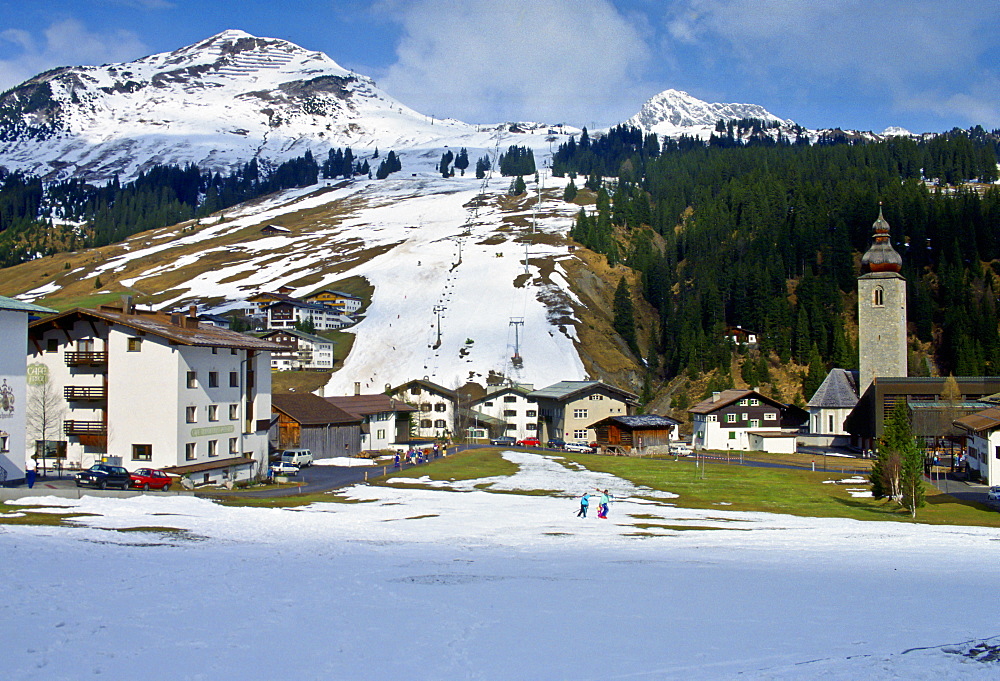 Ski season in Lech, Austria