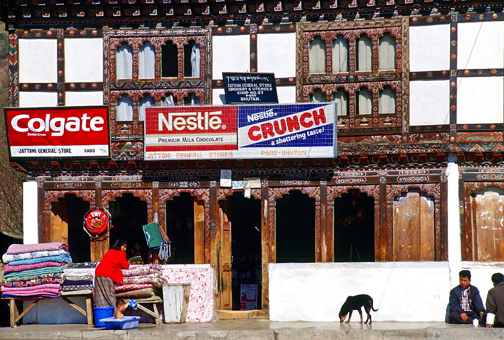 Shop front, Paro, Bhutan