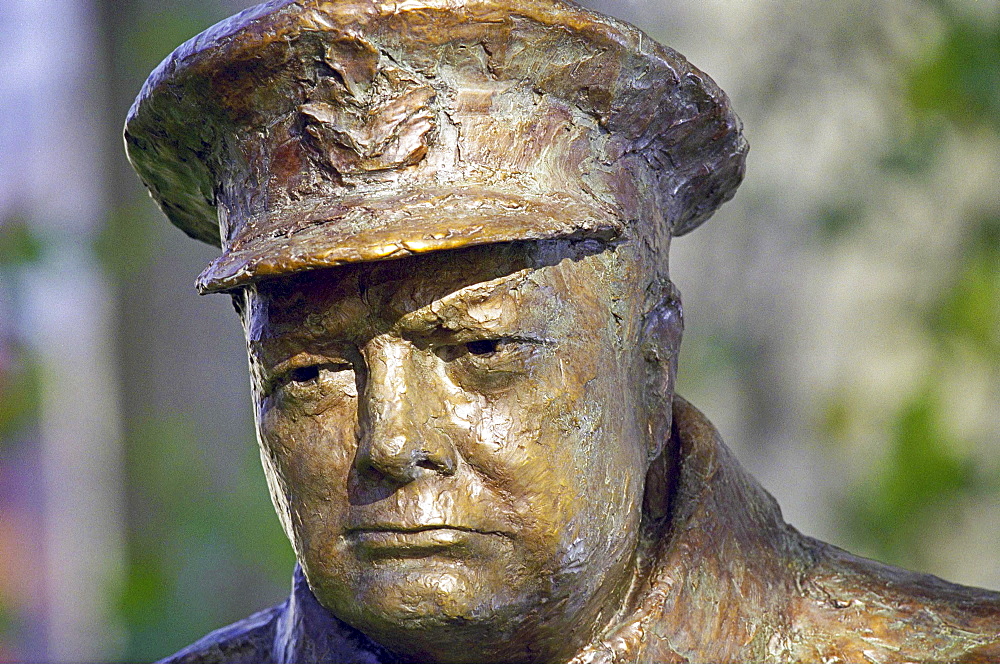 Sir Winston Churchill bronze statue in Paris, France