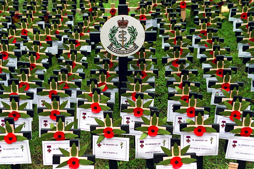 THE FIELD OF REMEMBRANCE, ST MARGARET'S CHURCH, 
WESTMINSTER ABBEY, LONDON.