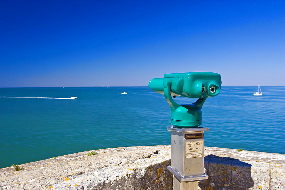 Binoculars for sea view of the  Ile de Re region of France.