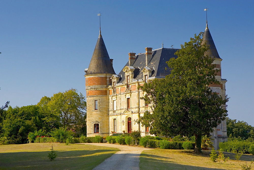 Chateau in Sauternes, France.