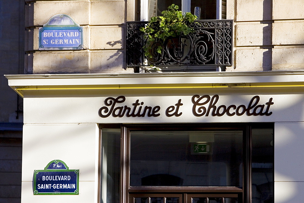 Tartine et Chocolat, children's clothes shop on Boulevard St Germain, Paris, France