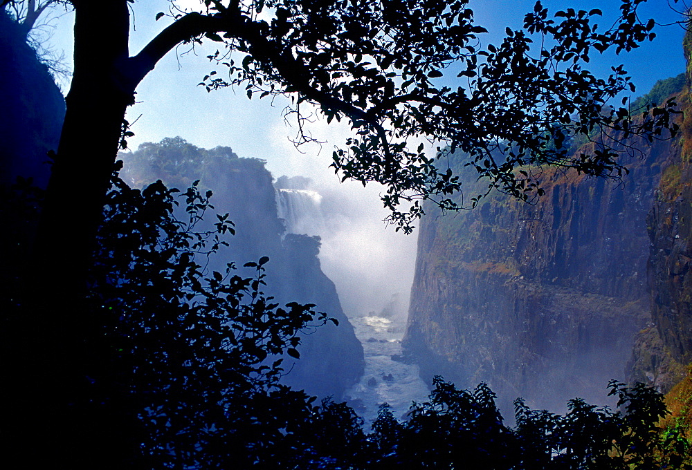 Victoria Falls on the Zambezi River in Zimbabwe, Africa