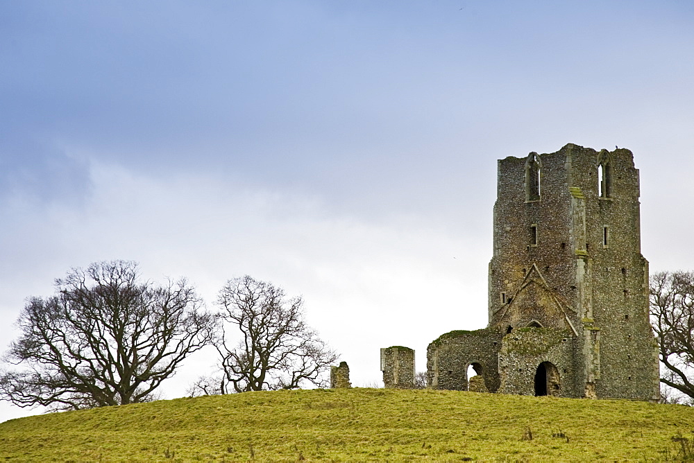 Church ruins in North Creake, Norfolk, England, United Kingdom