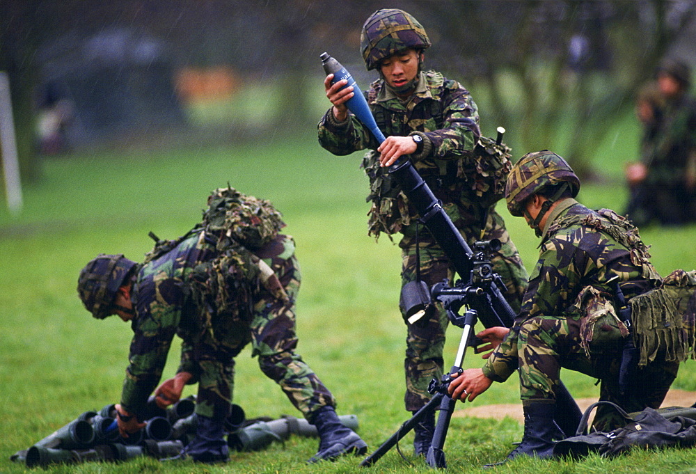 Gurkha soldiers, Crookham, Hampshire, United Kingdom.