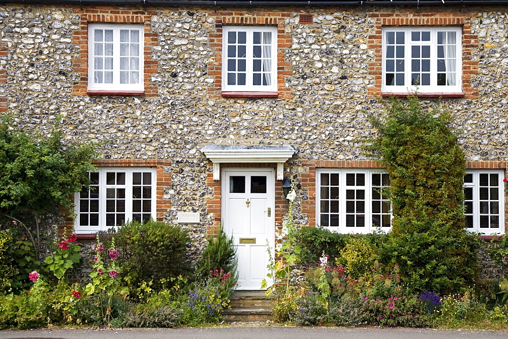 Traditional brick and flint Norfolk home near Burnham Market, Holkham, United Kingdom