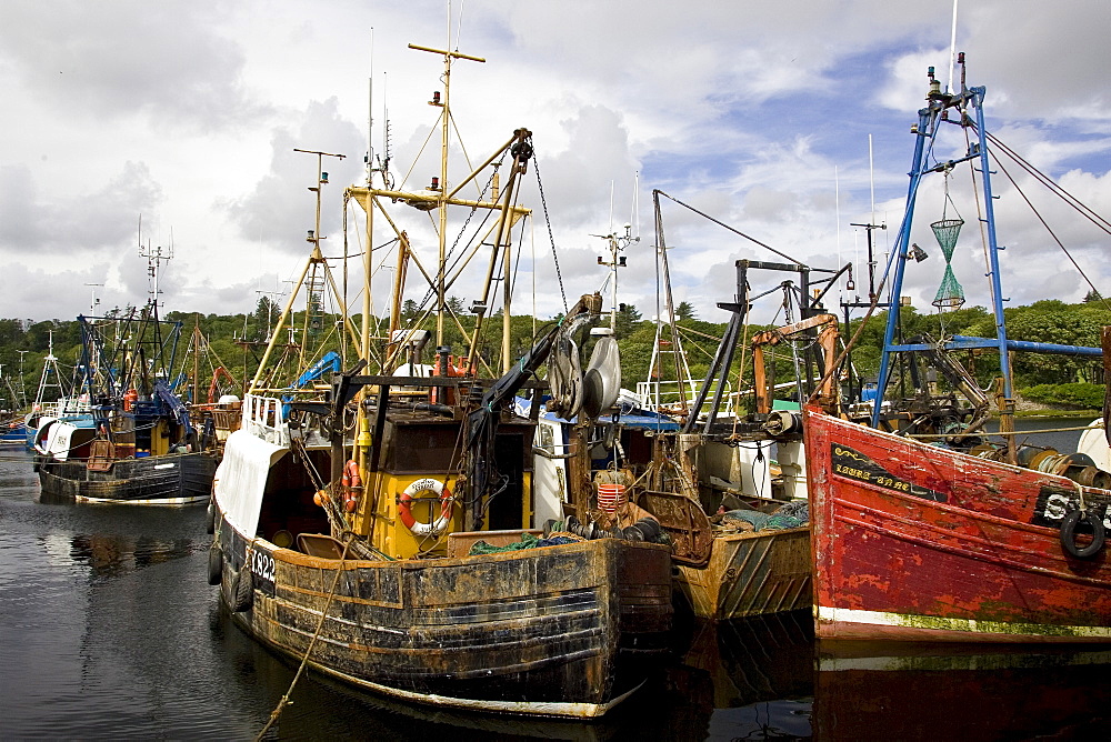 Trawler fishing boats in Stornoway, Outer Hebrides, United Kingdom