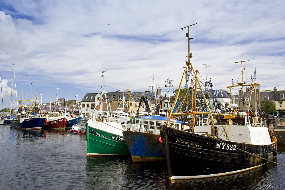 Trawler fishing boats in Stornoway, Outer Hebrides, United Kingdom