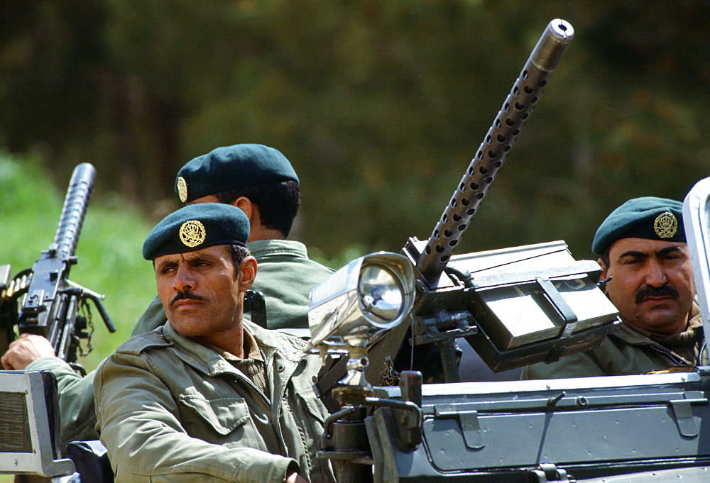 Soldiers on patrol, Jordan