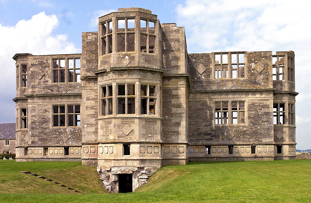 Work on building Lyveden New Bield - an Elizabethan garden lodge house - was started in 1595 but work stopped in 1605 when the owner - Sir Thomas Tresham died.  After nearly four centuries The National Trust has taken on the Elizabethan house and has spent seven years renovating it.