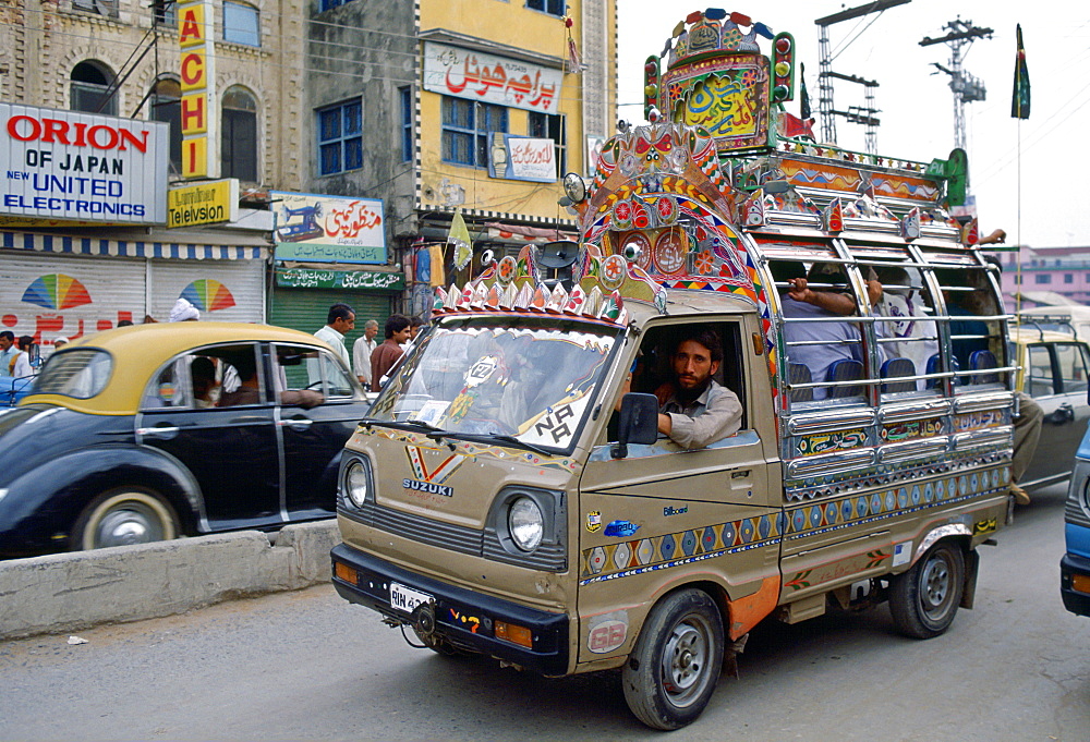 Decorated bus, Islamabad, Pakistan