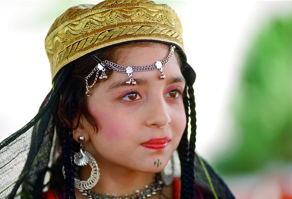 Young girl  in traditional clothing, Pakistan.