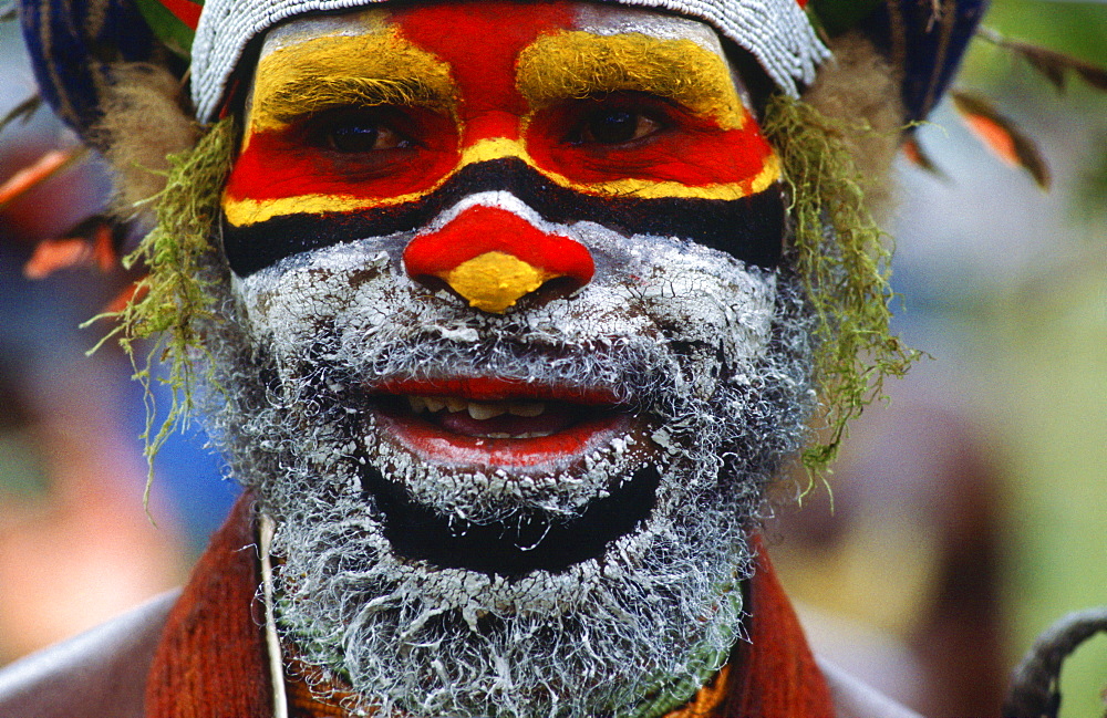 Traditional face painting, Papua New Guinea