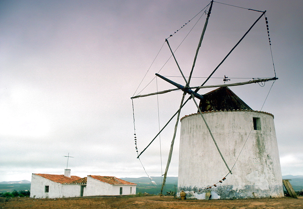 Windmill with removed sails, Portugal