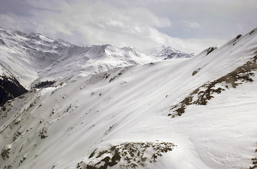 The Wang ski run, Gotschnagrat near Klosters  in Switzerland