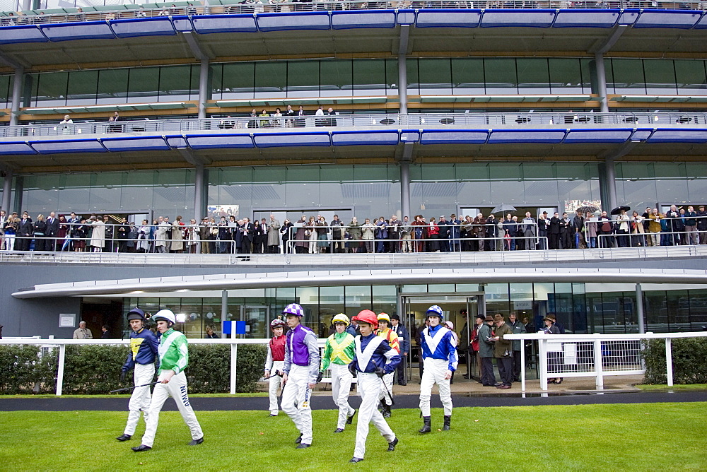 Jockeys at Ascot Racecourse, Berkshire, England, United Kingdom