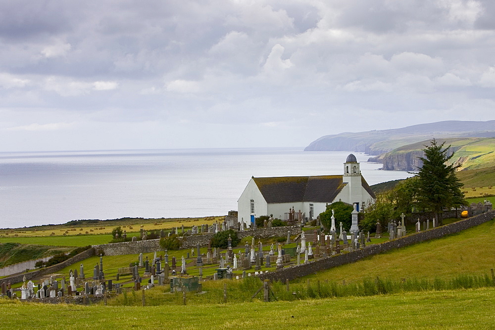 Canisbay church and graveyard in Caithness, Scotland, United Kingdom