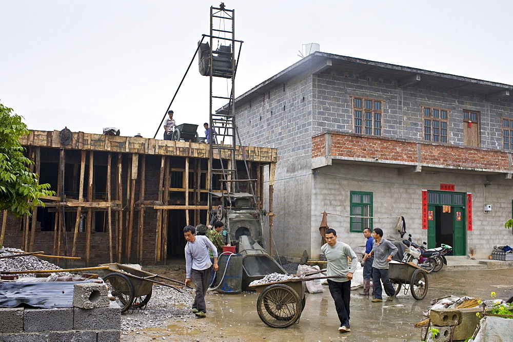 Building site near Fuli, China