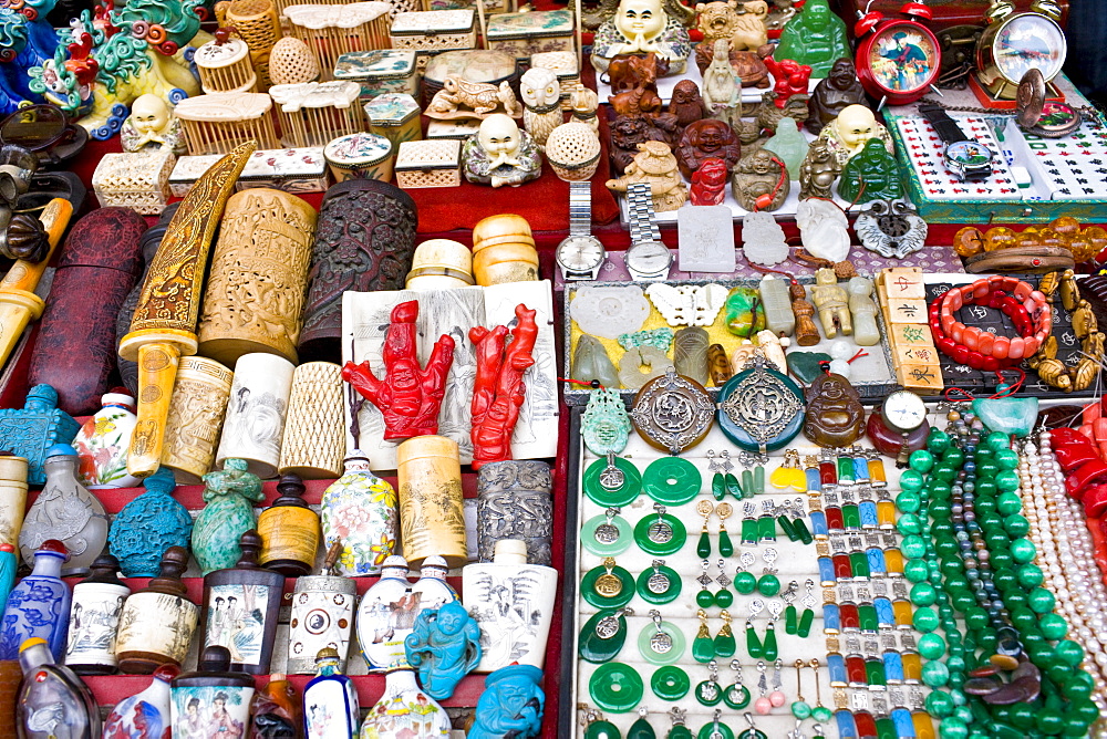 Market souvenir stall in Moslem district of Xian, China