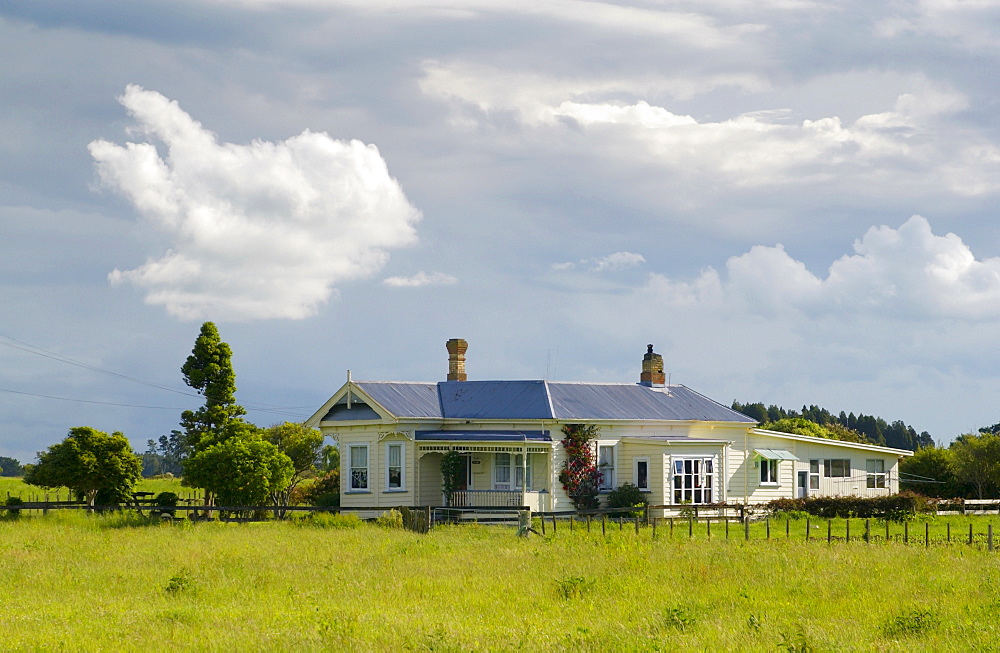 Traditional homestead , North Island, New Zealand