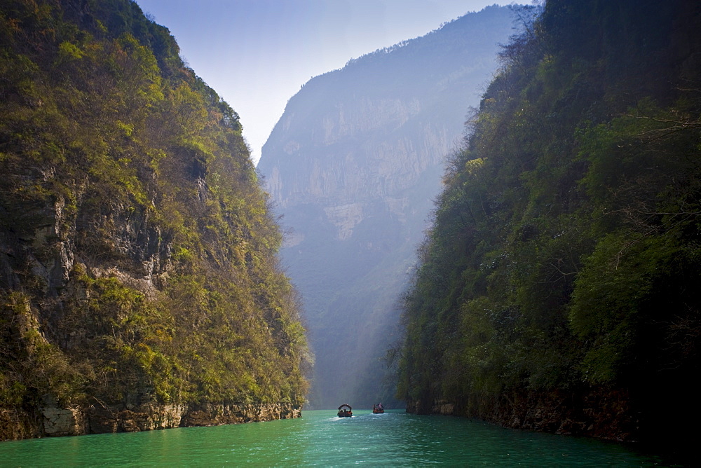 Emerald Gorge, one of the Lesser Gorges on the Daning River off the Yangze River, China