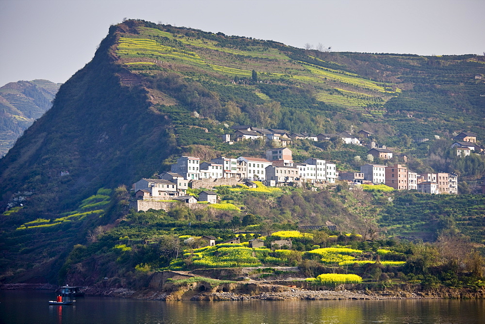 New town built to re-home Chinese communities as part of Three Gorges dam project, Yangtze River, China