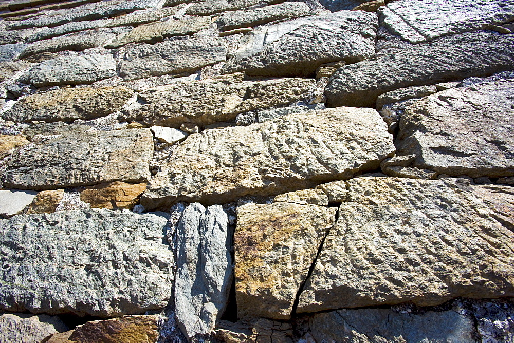 Detail of the ancient Great Wall of China at Mutianyu, north of Beijing (formerly Peking) , China