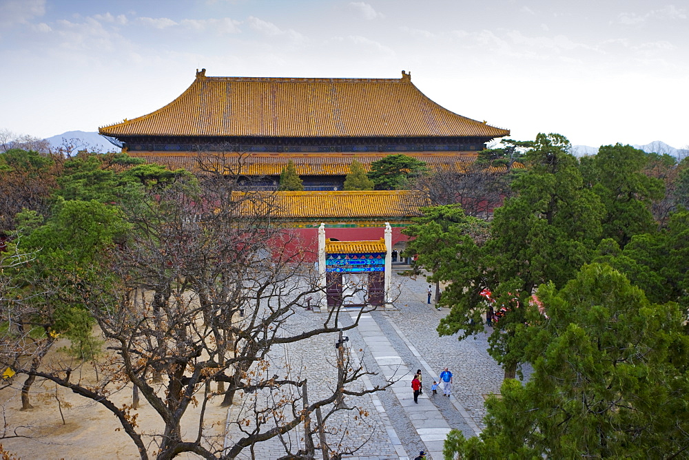 Hall of Eminent Favor at the Ming Tombs, Chang Ling, Beijing (Peking), China