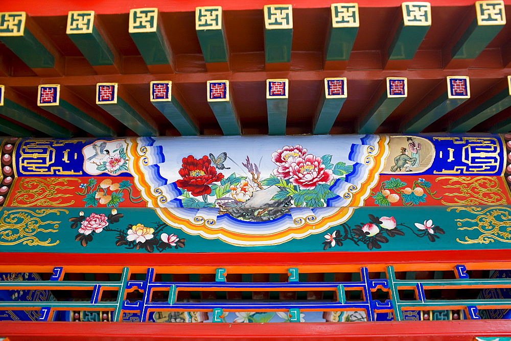 Newly restored paintings at The Summer Palace, Beijing, China