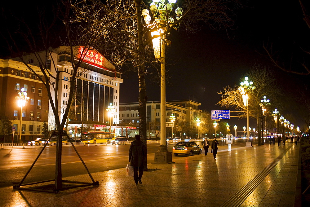 Chang An Avenue in central Beijing, China