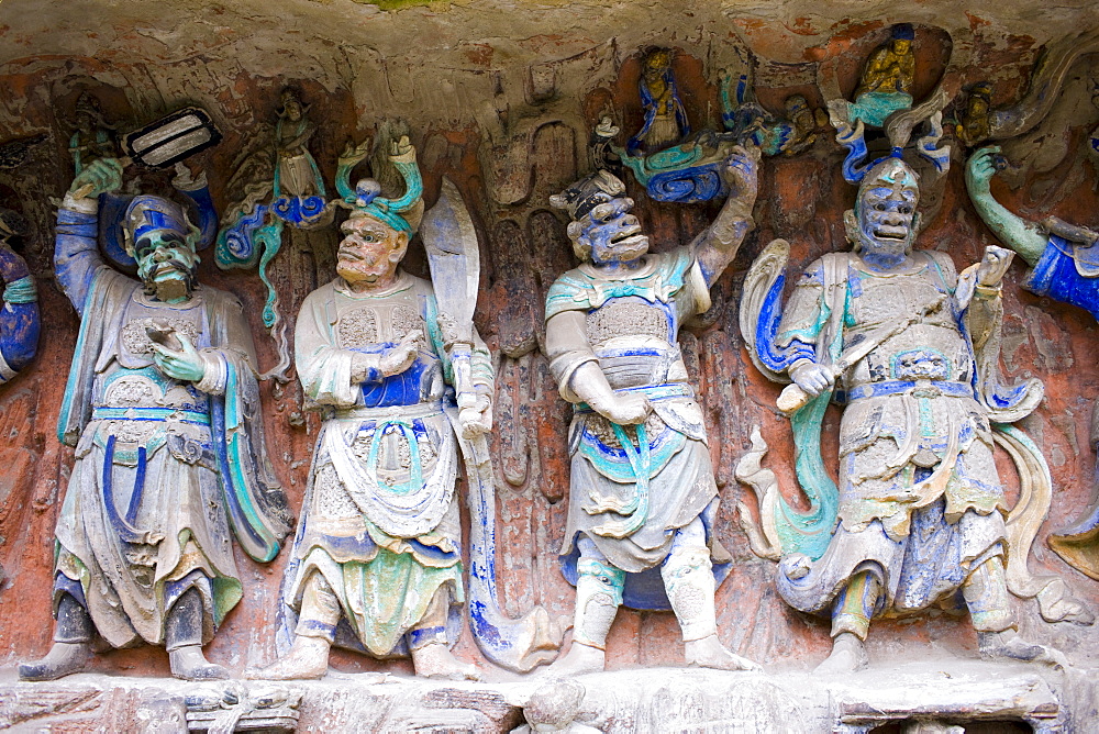 Dazu rock carvings at Mount Baoding, Chongqing, China